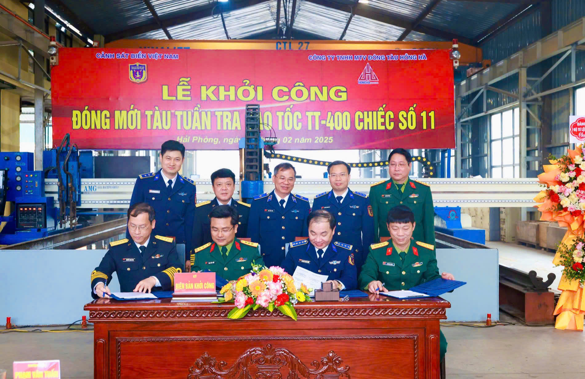 Khởi công đóng mới tàu tuần tra cao tốc TT-400 của Cảnh sát biển Việt Nam