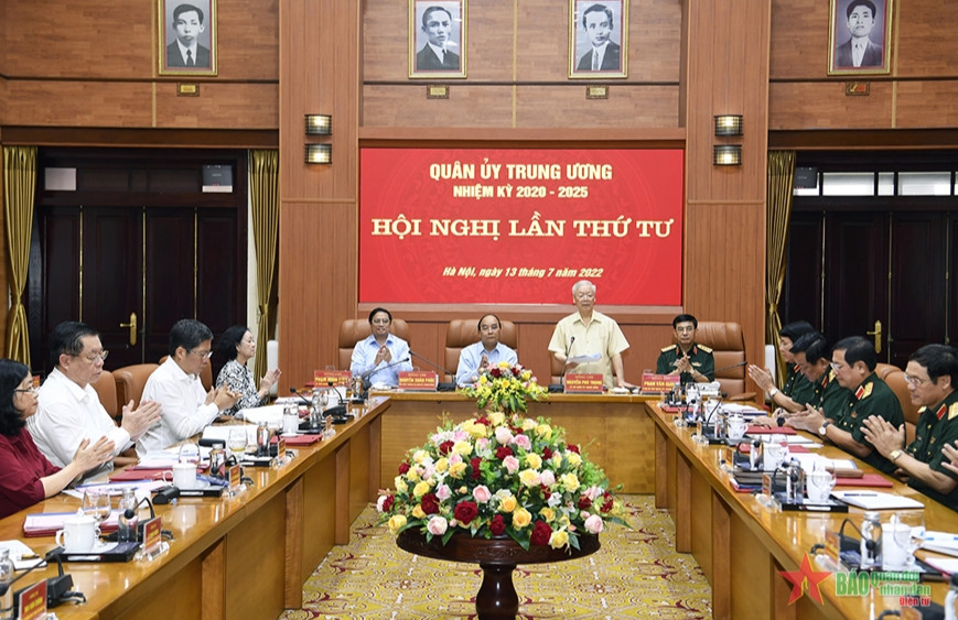Tổng Bí thư Nguyễn Phú Trọng: Quân ủy Trung ương, Bộ Quốc phòng, hoàn thành toàn diện nhiệm vụ quân sự, quốc phòng 6 tháng đầu năm 2022