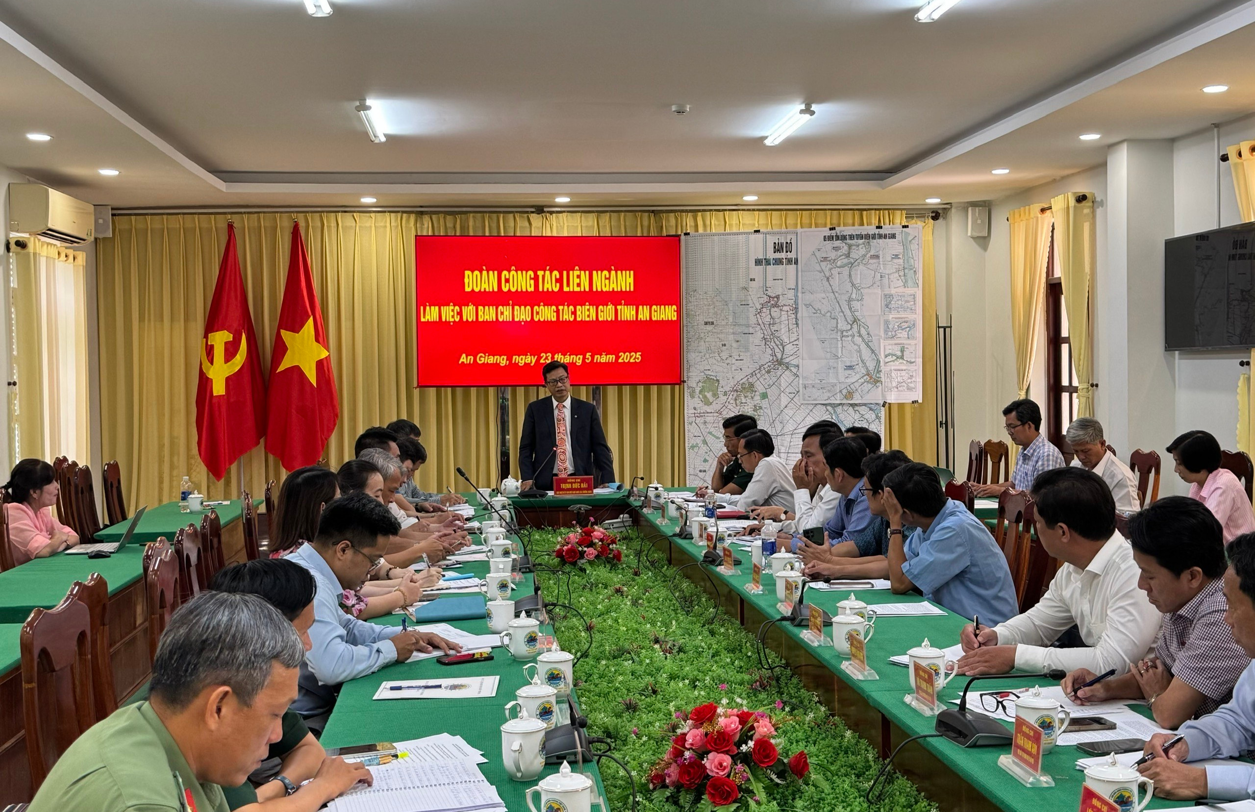 Kiểm tra công tác quản lý, bảo vệ đường biên, mốc giới tại các tỉnh An Giang và Kiên Giang