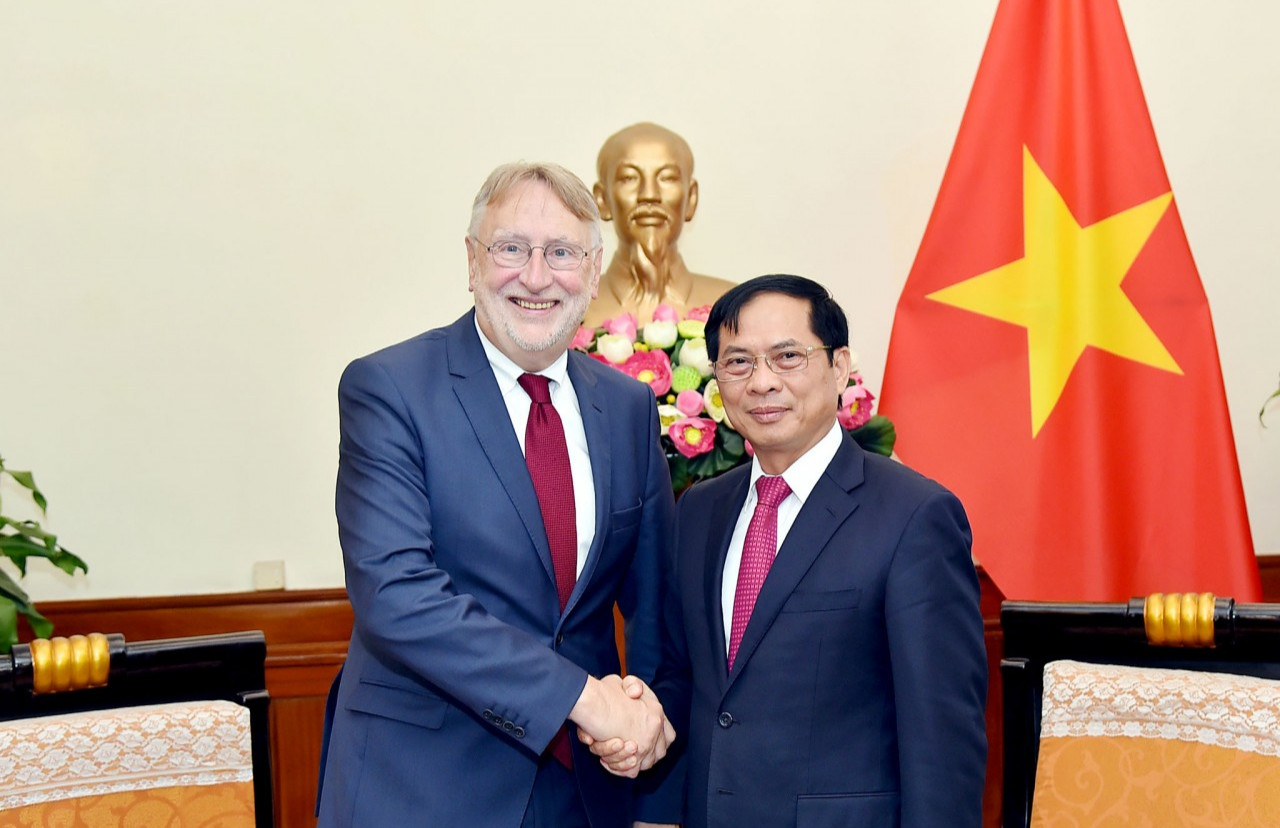Bộ trưởng Bộ Ngoại giao Bùi Thanh Sơn tiếp Chủ tịch Ủy ban Thương mại quốc tế, Nghị viện Châu Âu