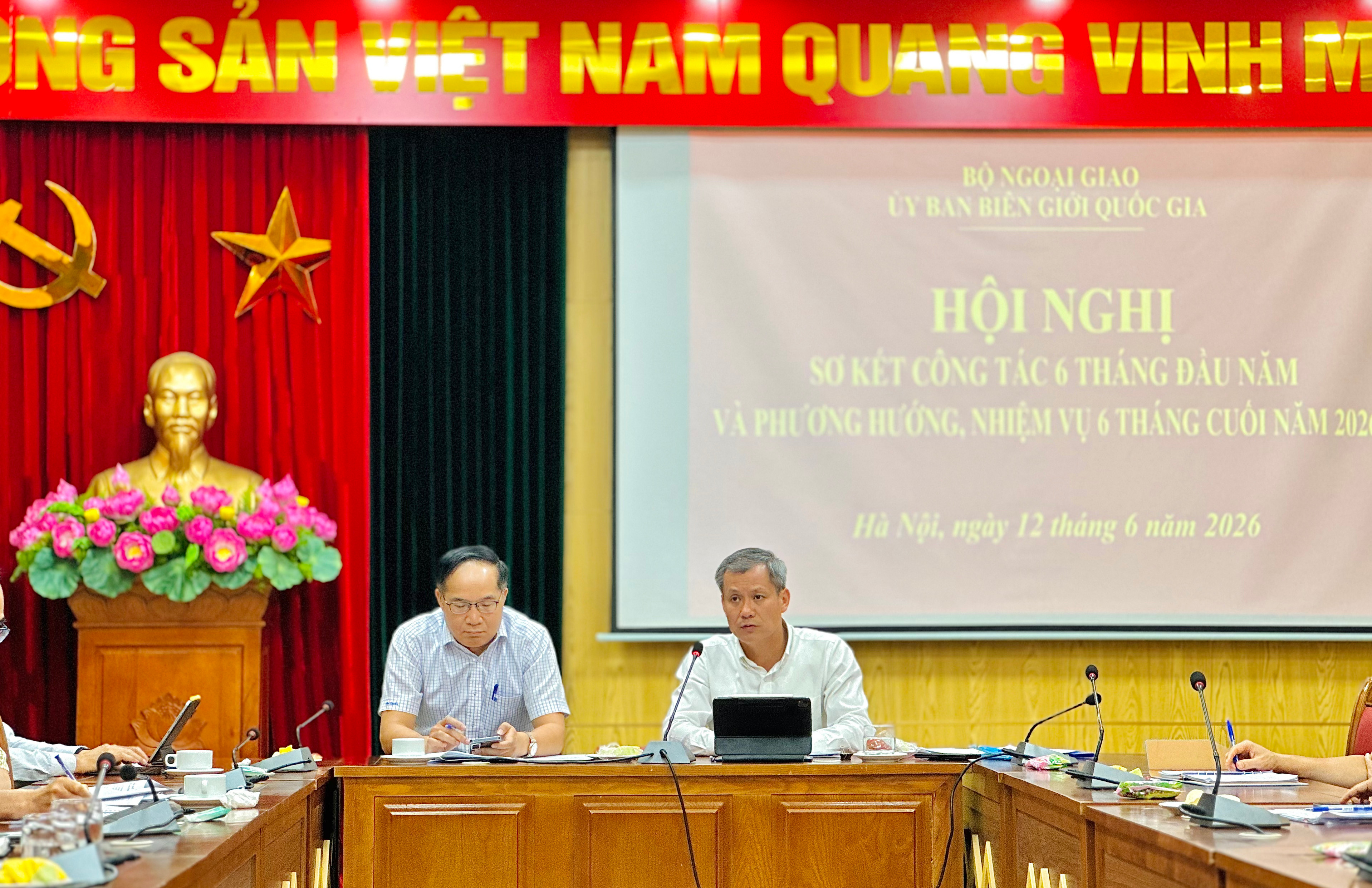 ỦY BAN BIÊN GIỚI QUỐC GIA SƠ KẾT CÔNG TÁC 6 THÁNG ĐẦU NĂM VÀ TRIỂN KHAI NHIỆM VỤ TRỌNG TÂM CUỐI NĂM 2026