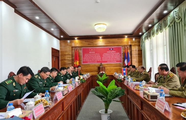 Tăng cường hợp tác trong đảm bảo an ninh biên giới Điện Biên - Luông Pha Băng