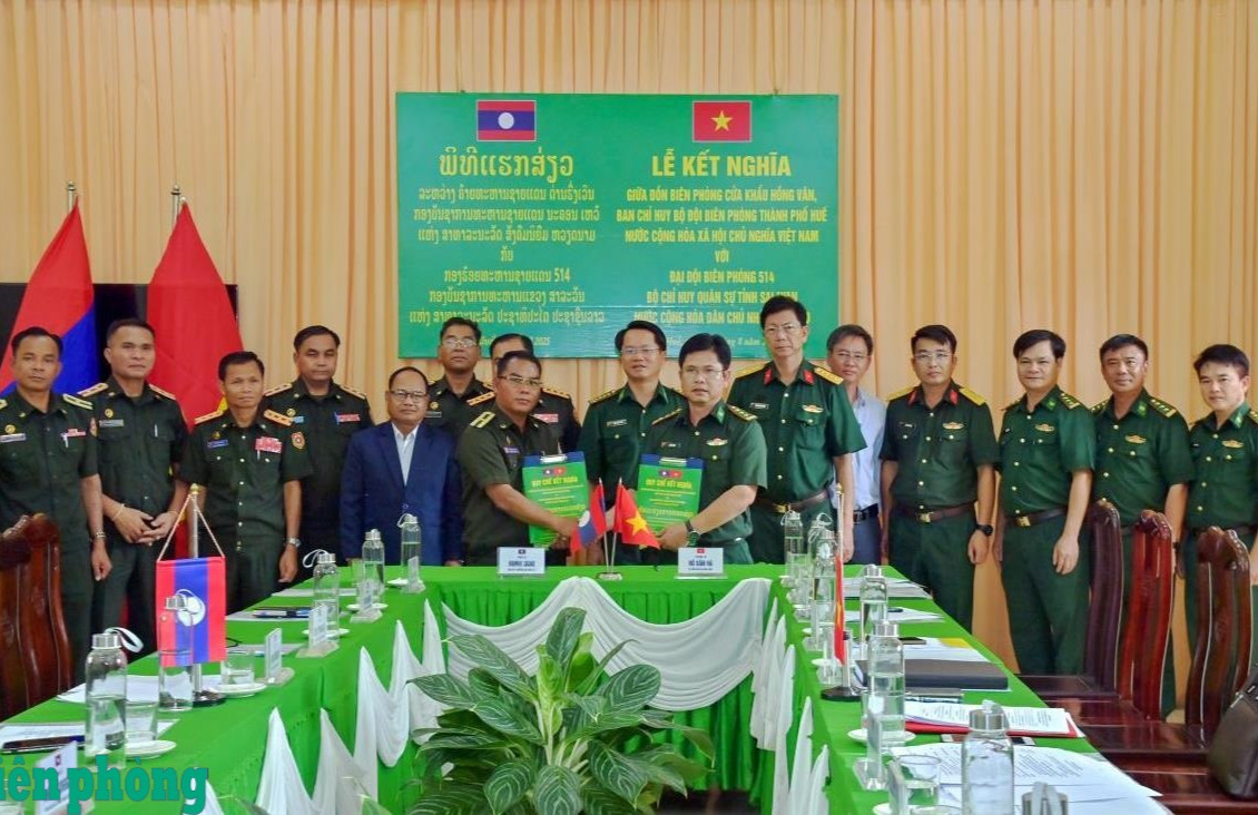   Đồn Biên phòng cửa khẩu Hồng Vân và Đại đội Biên phòng 514 ký kết nghĩa