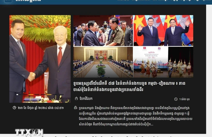 Truyền thông Campuchia đề cao quan hệ láng giềng tốt đẹp, hữu nghị với Việt Nam