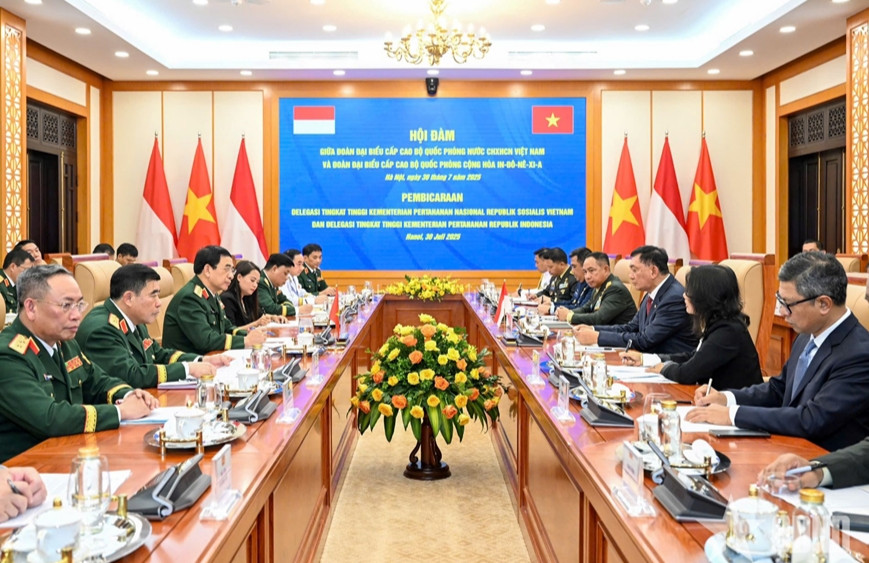 Đại tướng Phan Văn Giang hội đàm với Bộ trưởng Quốc phòng Indonesia