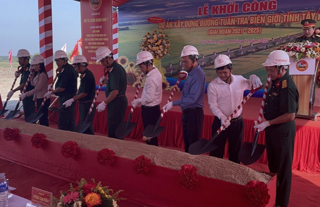 Khởi công dự án Đường tuần tra biên giới tỉnh Tây Ninh giai đoạn 2021-2025