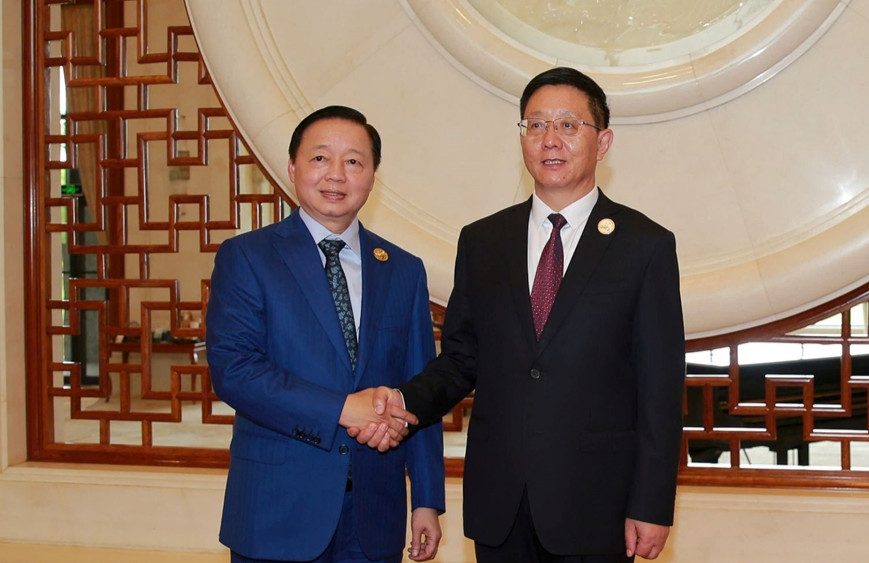 Phó Thủ tướng Chính phủ Trần Hồng Hà tiếp Tỉnh trưởng tỉnh Vân Nam, Trung Quốc Vương Dư Ba,