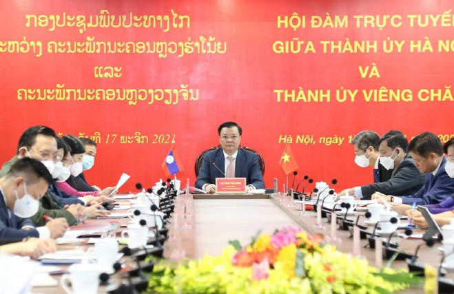 Phát triển hợp tác lên tầm cao mới giữa hai Thủ đô Hà Nội và Viêng Chăn
