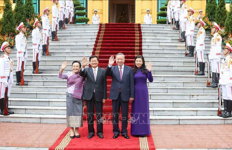 Tổng Bí thư, Chủ tịch nước Tô Lâm hội đàm với Tổng Bí thư, Chủ tịch nước Lào