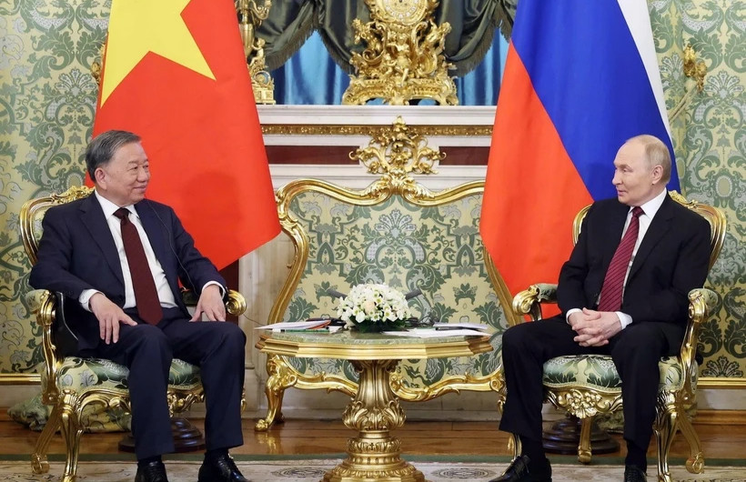 Tổng Bí thư Tô Lâm hội đàm với Tổng thống Nga Vladimir Putin