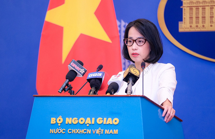 Việt Nam yêu cầu các bên liên quan tôn trọng chủ quyền của Việt Nam, tôn trọng luật pháp quốc tế