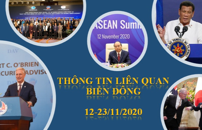 Thông tin liên quan Biển Đông từ 12-23/11/2020