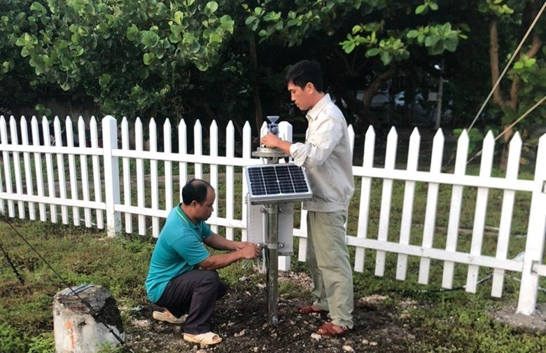 Hoàn thành lắp đặt trạm đo mưa tự động tại quần đảo Trường Sa