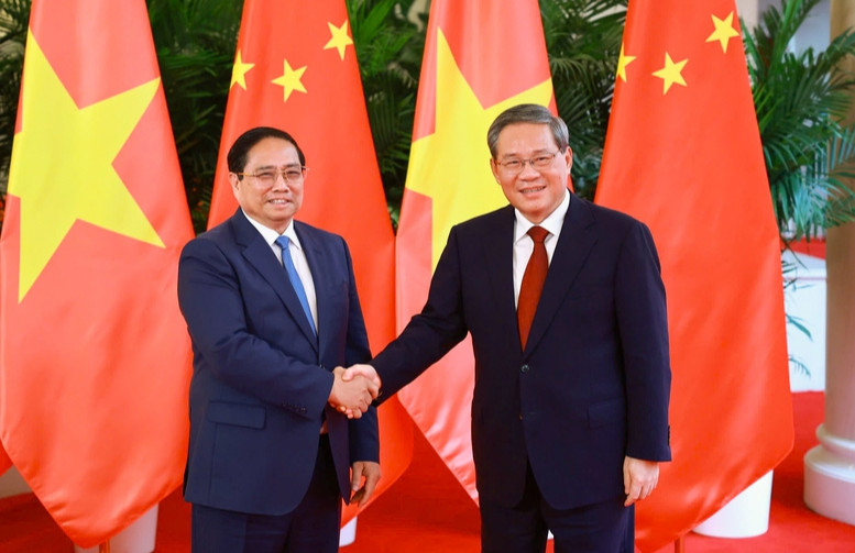 Thủ tướng Chính phủ Phạm Minh Chính hội đàm với Thủ tướng Quốc vụ viện Trung Quốc Lý Cường