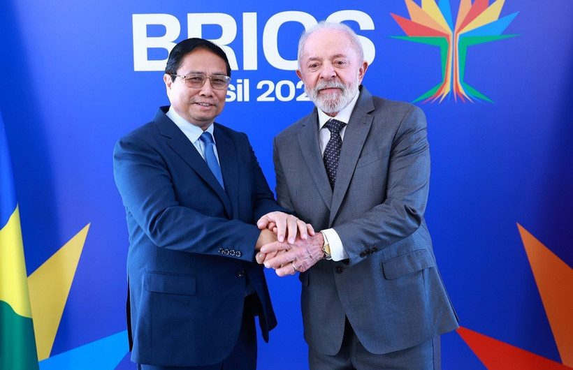 Thủ tướng Chính phủ Phạm Minh Chính hội đàm với Tổng Thống Brasil Luiz Inacio Lula Da Silva