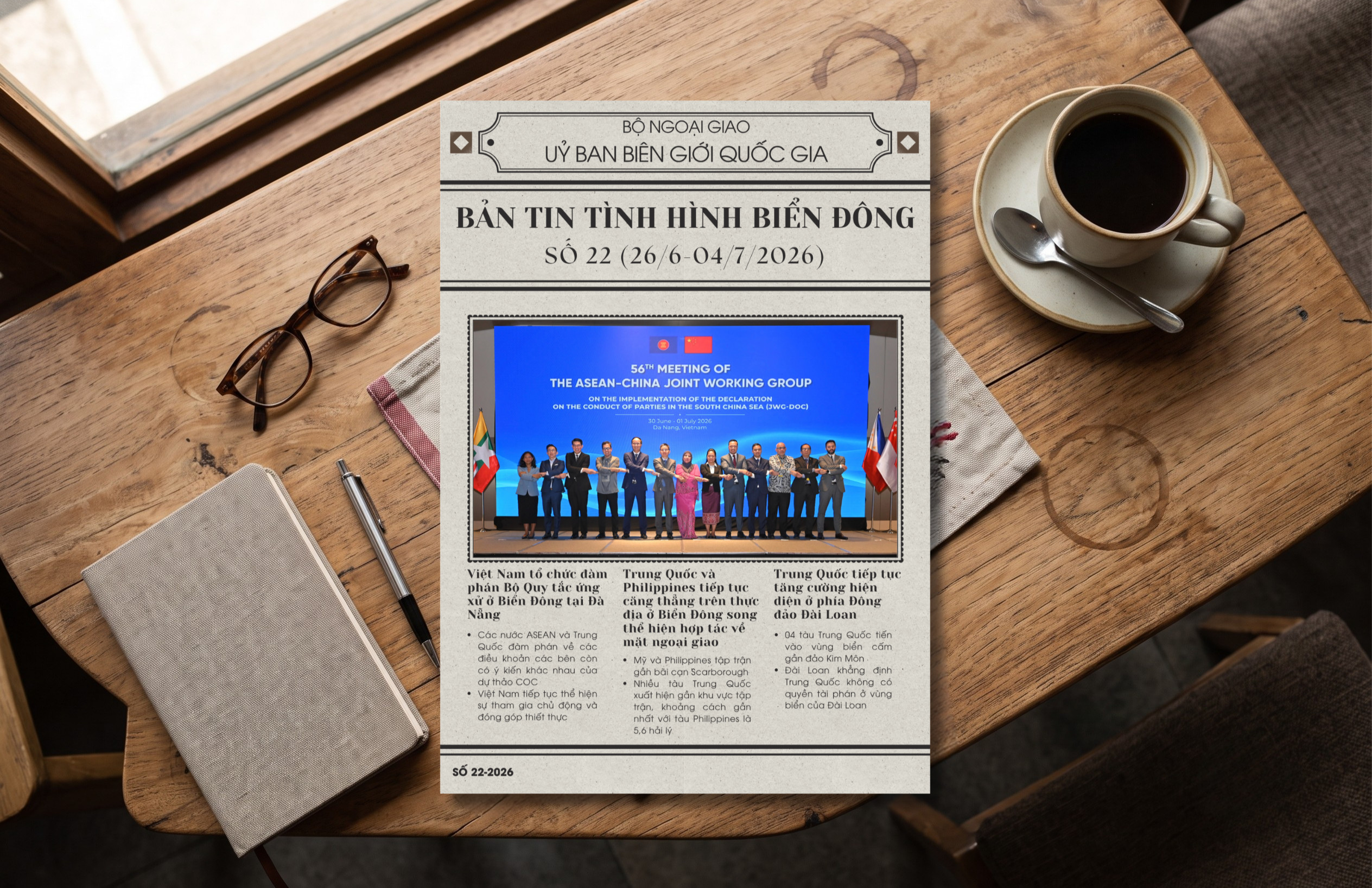 BẢN TIN TÌNH HÌNH BIỂN ĐÔNG NGÀY 26/6-04/7/2026 (SỐ 22)