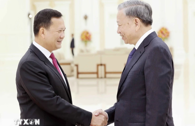 Chủ tịch nước Tô Lâm hội đàm với Thủ tướng Campuchia Hun Manet