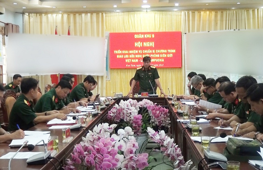 Triển khai nhiệm vụ chuẩn bị Chương trình giao lưu hữu nghị Quốc phòng biên giới Việt Nam - Lào - Campuchia