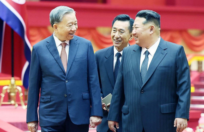   Tổng Bí thư Tô Lâm hội đàm với Tổng Bí thư, Chủ tịch Quốc vụ Triều Tiên Kim Jong Un