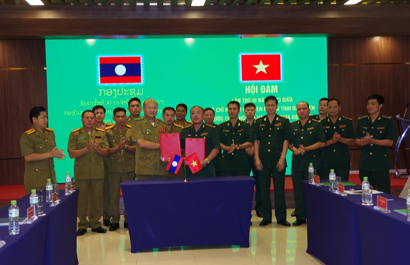 Bộ đội Biên phòng Điện Biên và Ty An ninh tỉnh Luông Pha Bang hợp tác bảo đảm an ninh biên giới, cửa khẩu