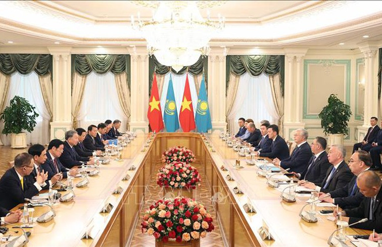 Tổng Bí thư Tô Lâm hội đàm với Tổng thống Kazakhstan Kassym-Jomart Tokayev
