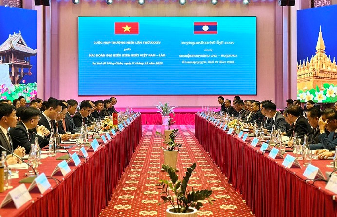 Tổ chức thành công cuộc họp thường niên lần thứ 34 đoàn đại biểu biên giới Việt Nam - Lào