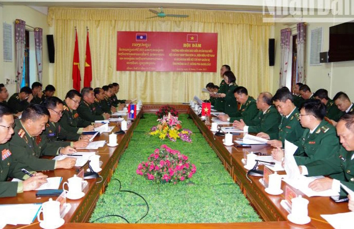 Hội đàm thường niên công tác quản lý, bảo vệ biên giới hai nước Việt Nam-Lào